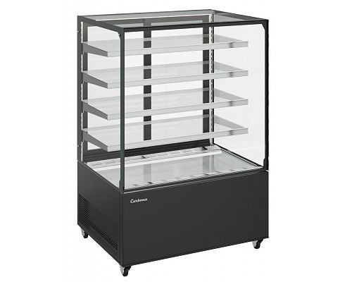 Витрина нейтральная напольная Carboma KC78-150 N 1,2-1 (9005)